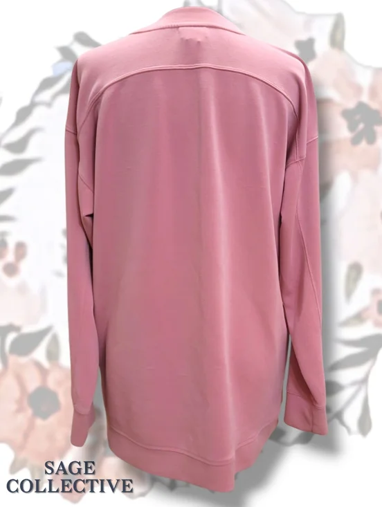 Sage Collective Women's Oversized Crewneck Sweatshirt - Dusty Rose Size M - Picture 5 of 7